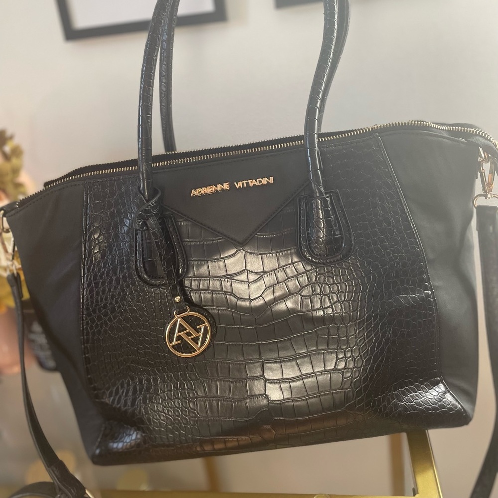 Large black tote from Adrienne Vittadini